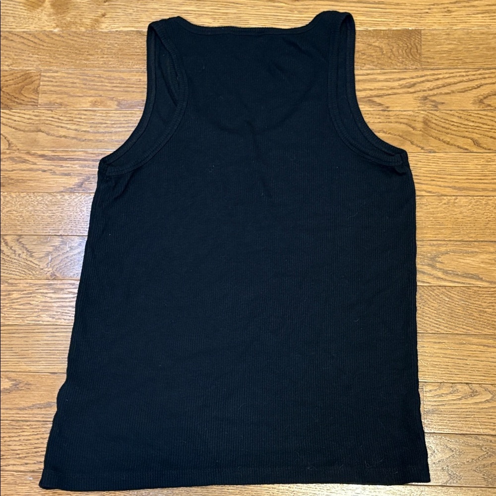 J. Crew | Basic Black Ribbed Tank Top Size XL - Picture 4 of 4